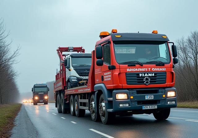Dépannage d'un véhicule utilitaire poids lourd dans la région lyonnaise